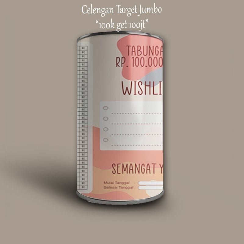 CELENGAN JUMBO BUKA TUTUP ( 100RIBU TARGET 100JUTA ) TARGET KARAKTER ATM MURAH BUKA TUTUP ANAK KALEN