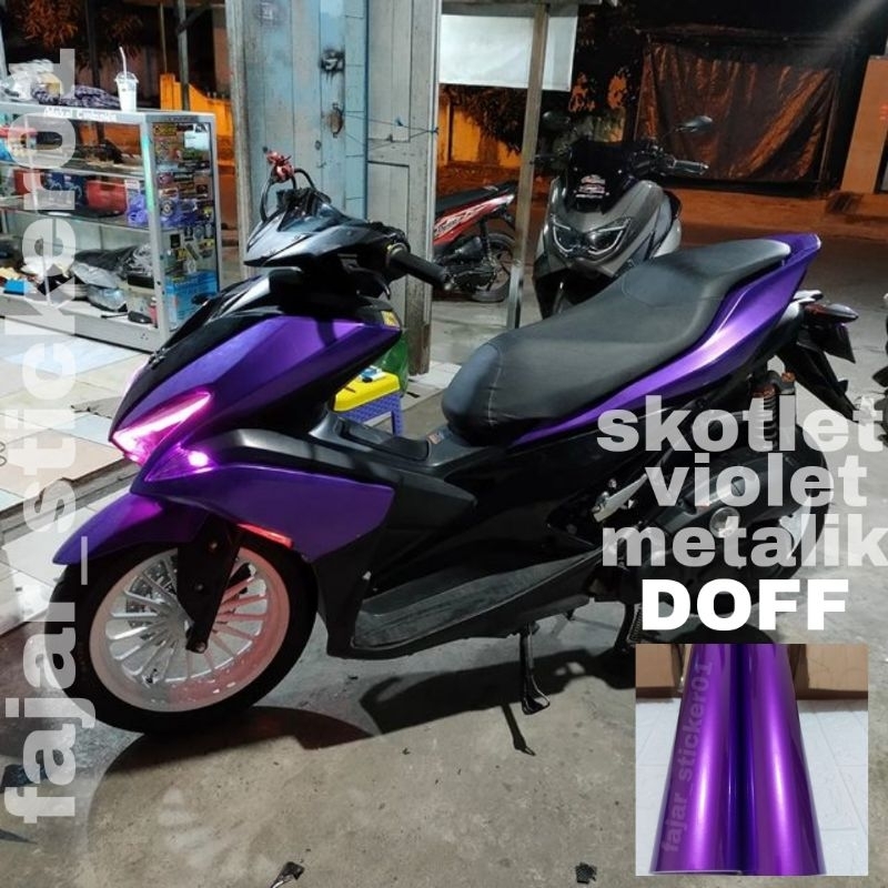 SKOTLET VIOLET METALIK DOFF SKOTLET STIKER MOTOR VIOLET METALIK DOFF STIKER MOTOR