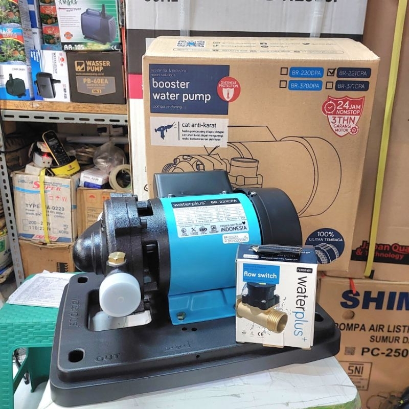 WATERPLUS BR 221 CPA POMPA DORONG BOOSTER PENDORONG 125 WATT