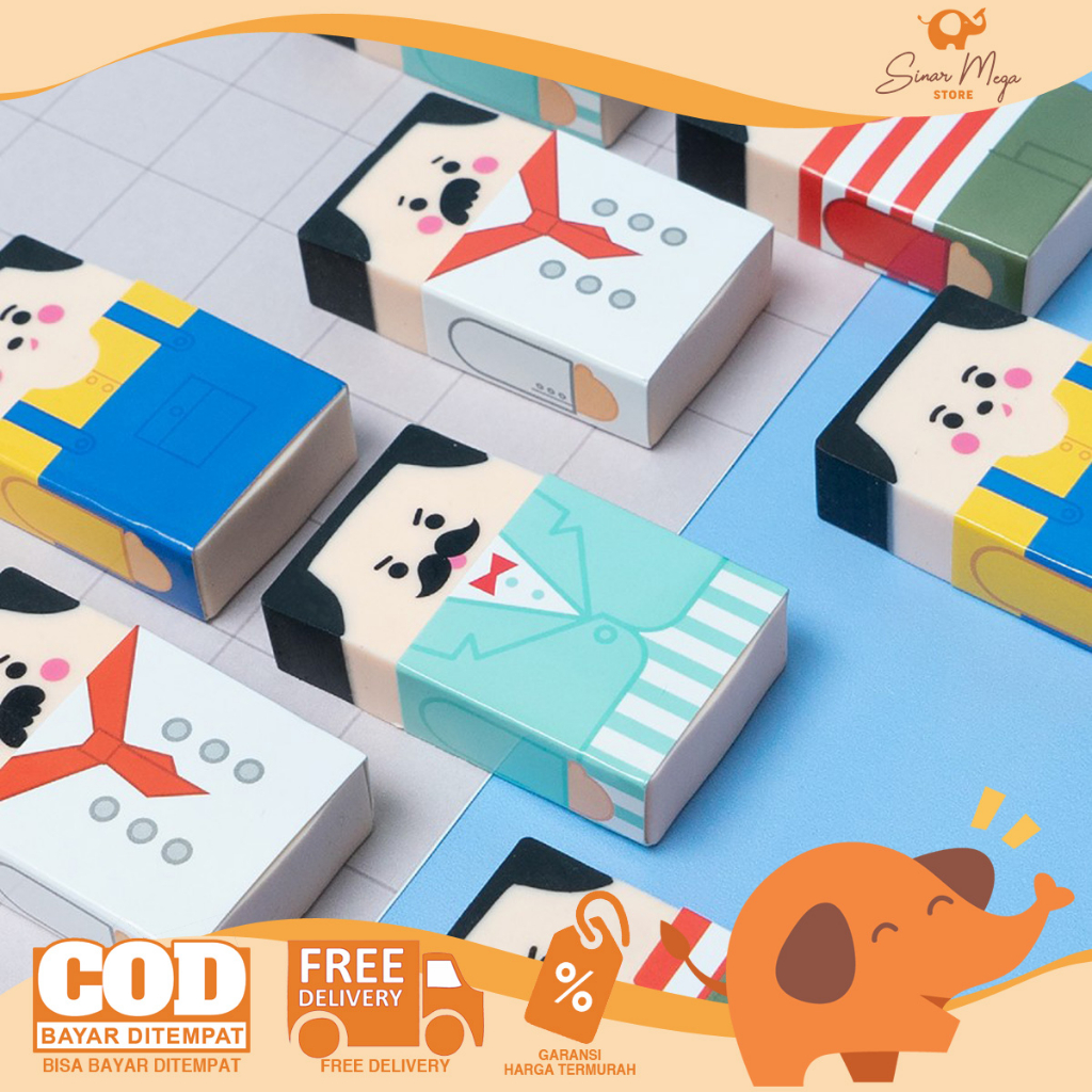 

Joyko Penghapus Eraser ER-125 Man In Costume / Penghapus Bentuk Karakter Lucu