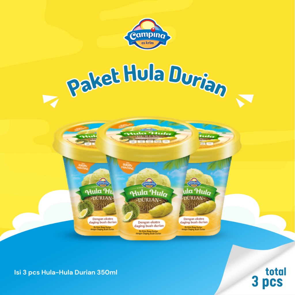 Promo Harga Campina Hula Hula Durian 350 ml - Shopee