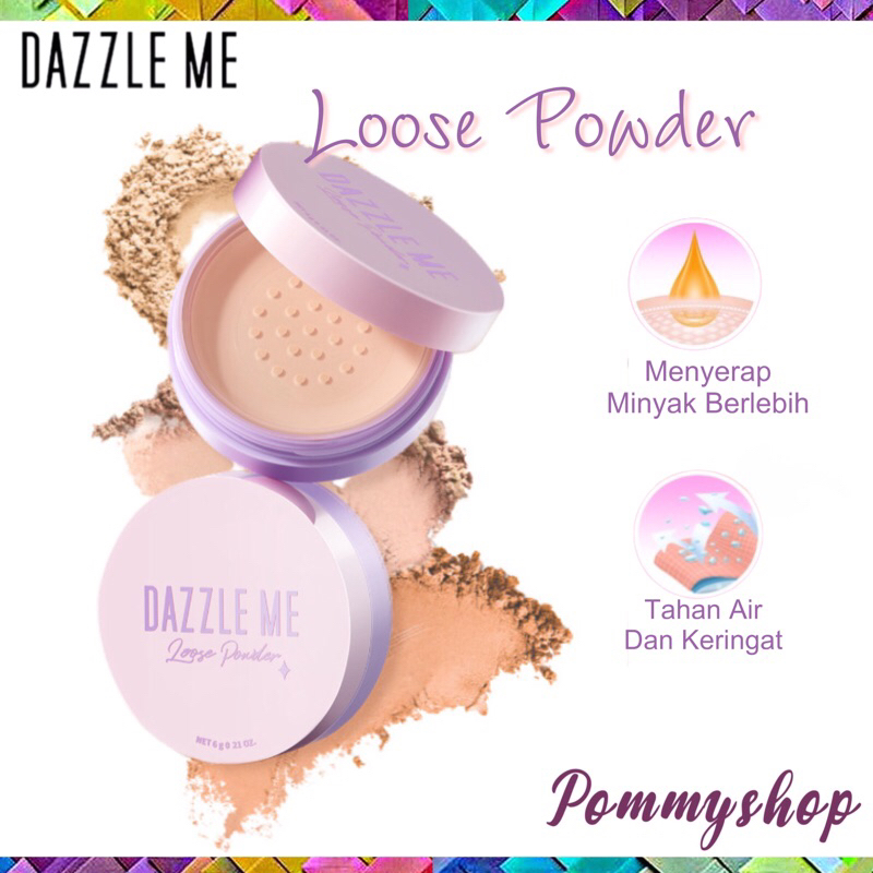 Dazzle Me Always Setting Loose Powder | Soft Smooth Long Lashting | Bedak Tabur