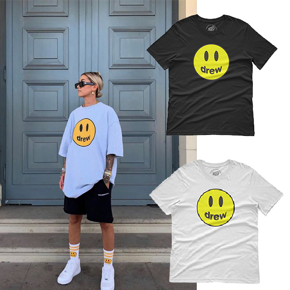 Kaos Drew House - Drew House Tshirt Justin Bieber Baju Cotton Combed 30s