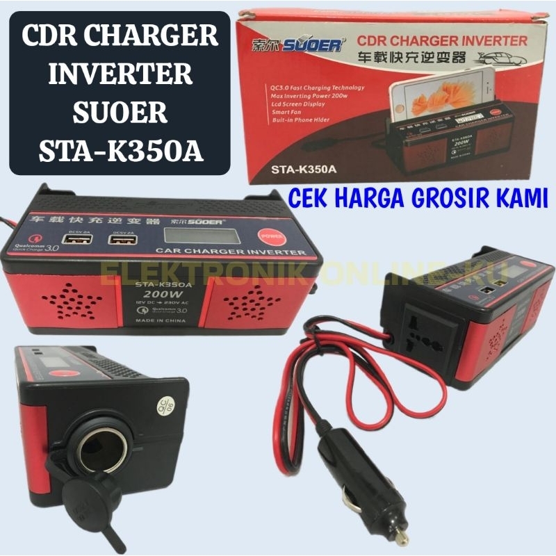 CDR CHARGER INVERTER SUOER STA-K350A 200W