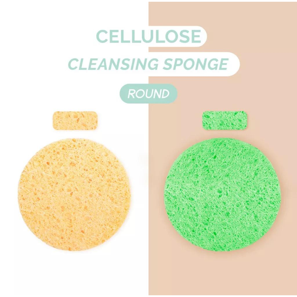 Glamfix Cellulose Cleansing Sponge 1 Pcs - Spons Pembersih Wajah