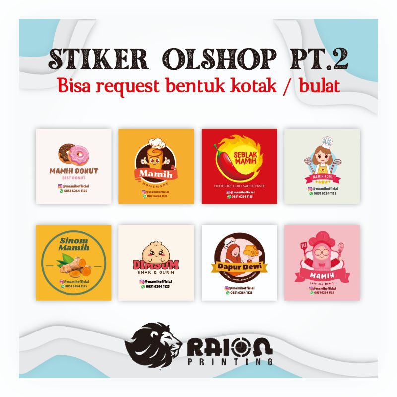 

Logo Stiker Seblak Piscok Kitchen Dapur Masak Dimsum Takoyaki Baju Konveksi Murah Bentuk Kotak dan Bulat