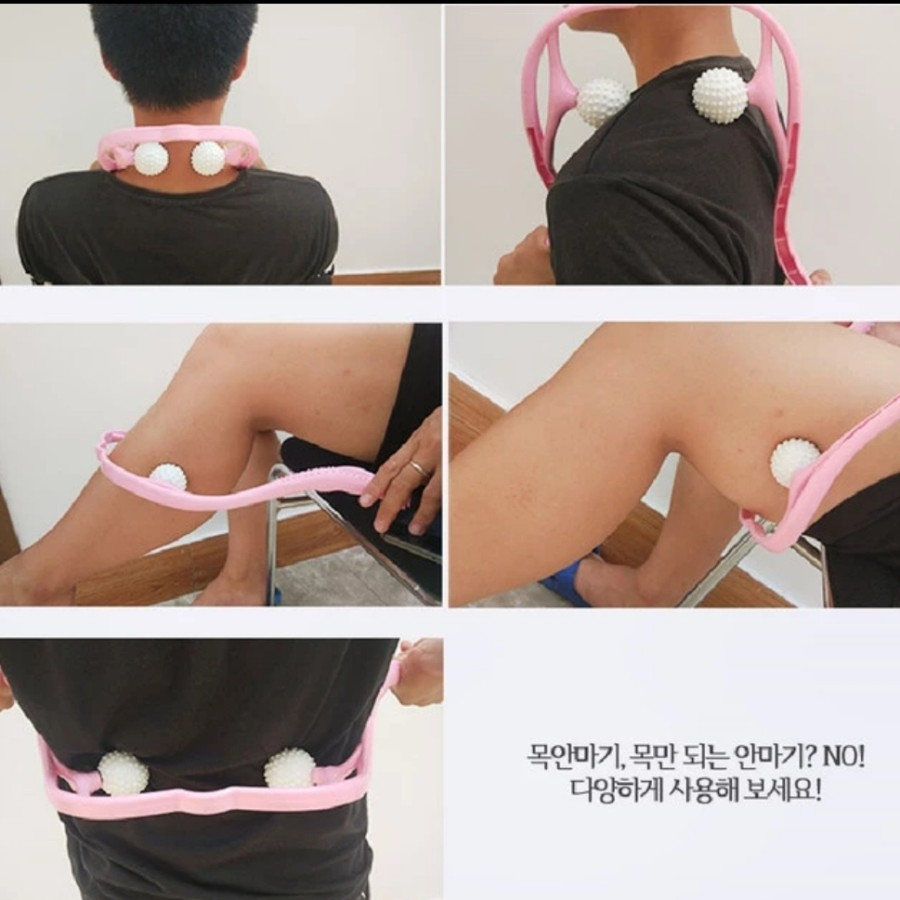 Alat Pijat Leher Roller Bola Jepit Duri Neck Massager Kaki Tangan Body