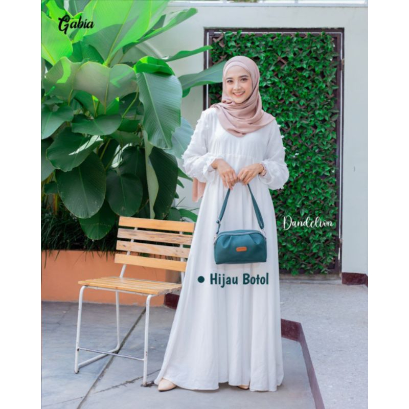 TAS SELEMPANG WANITA KEKINIAN DANDELION BY GABIA BAHAN ANTI AIR
