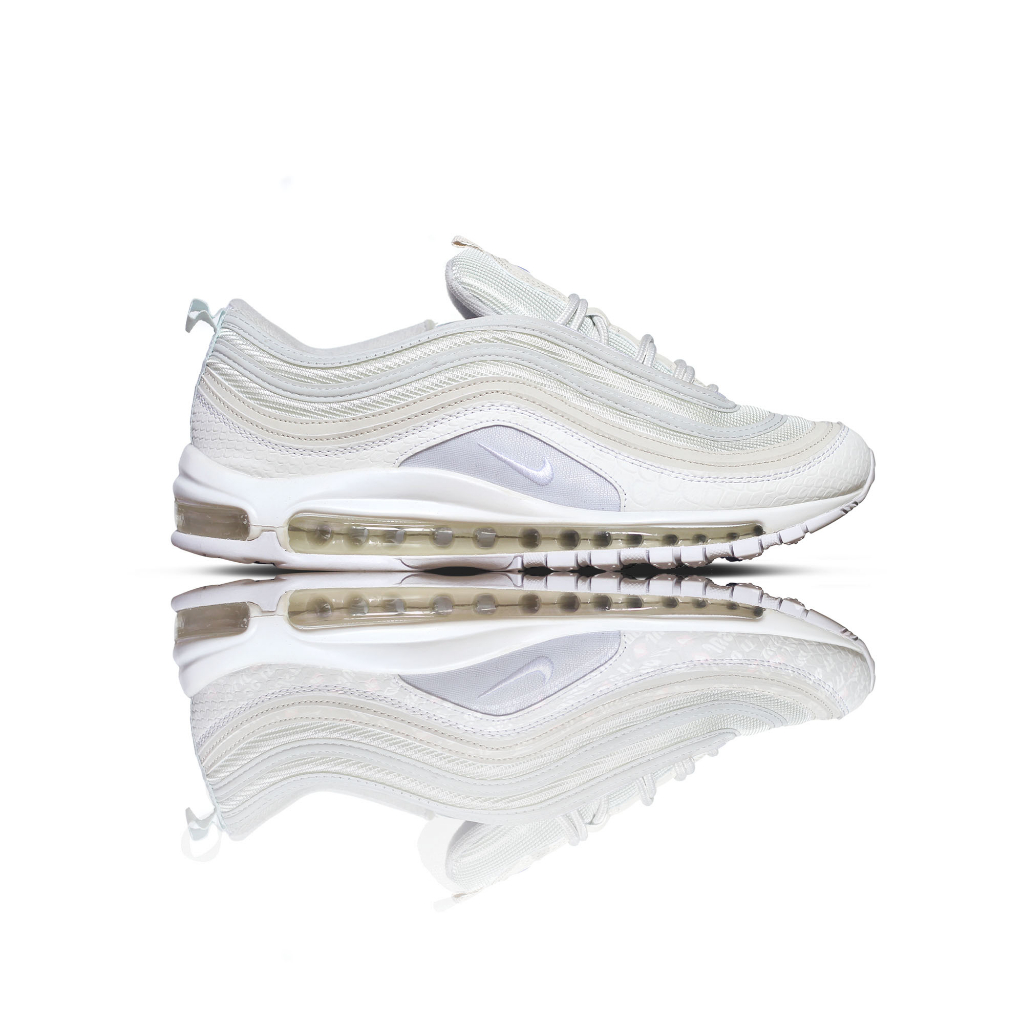 Sepatu Pria Nike Air Max 97 Varian White Full Black Kombinasi Metalic Couple Big Size 36 Sampai 46 Import Premium High Quality