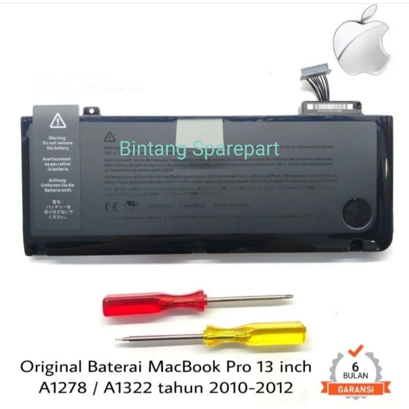 BATTERY BATRE BATERAI A1322 A1278