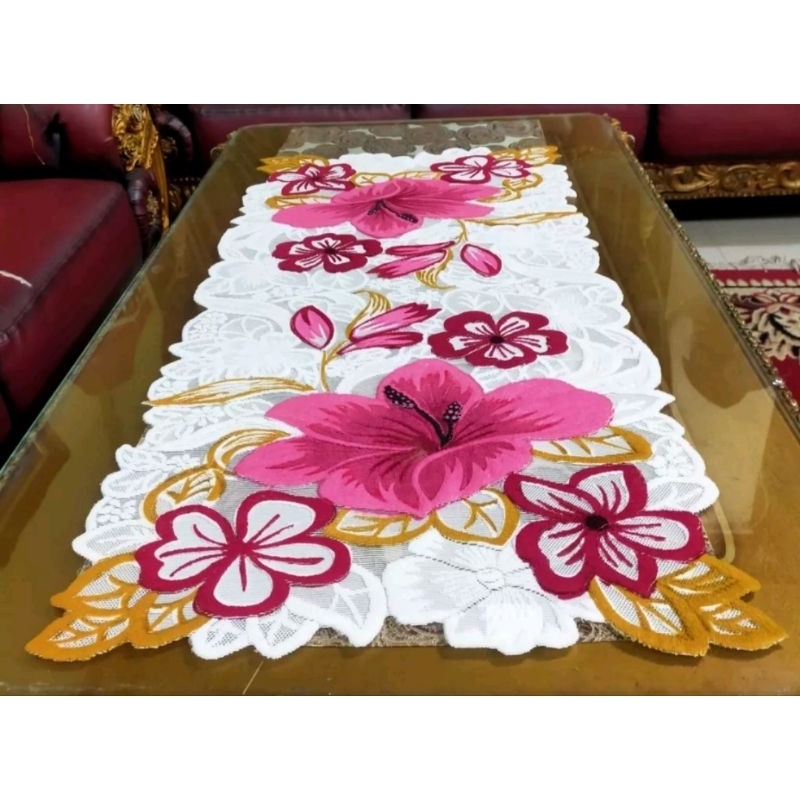Taplak meja tamu motif//Taplak Meja Tamu Rajut polyester//Taplak Meja persegi terlaris//Taplak Meja 