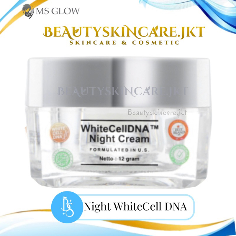 Ms Glow WhiteCellDNA Night Cream | Cream Malam Ms Glow