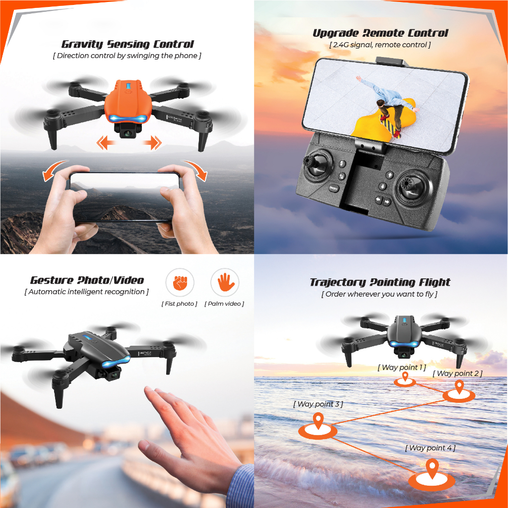 Drone Accessgo Smart Obstacle Dual Camera 4K