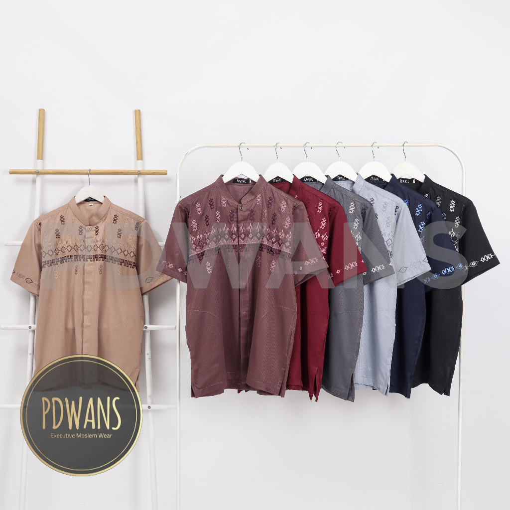 Baju Koko Poli Katun Lengan Pendek Dewasa seri Warna Ukuran M L XL PDWANS - BMT24WARNA