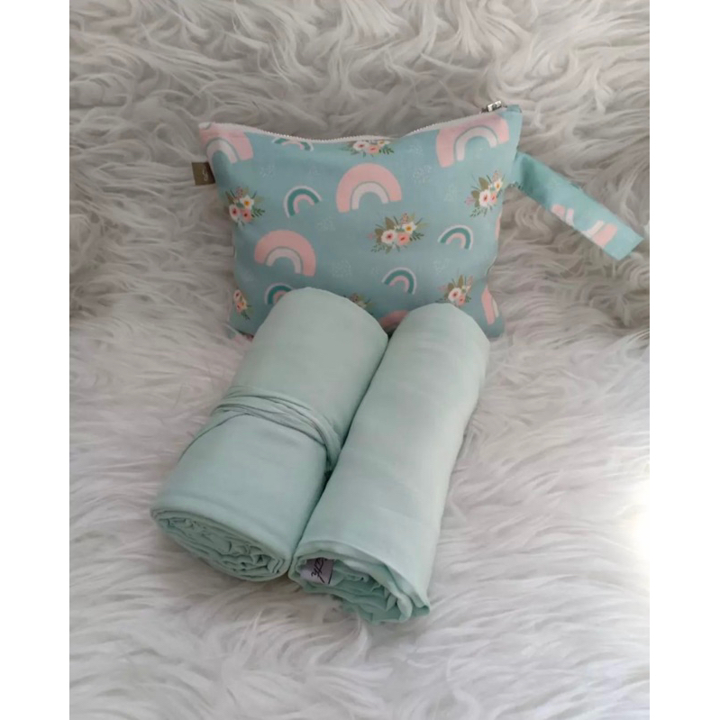 mukena travel plain polos giggles katun rayon adem cantik