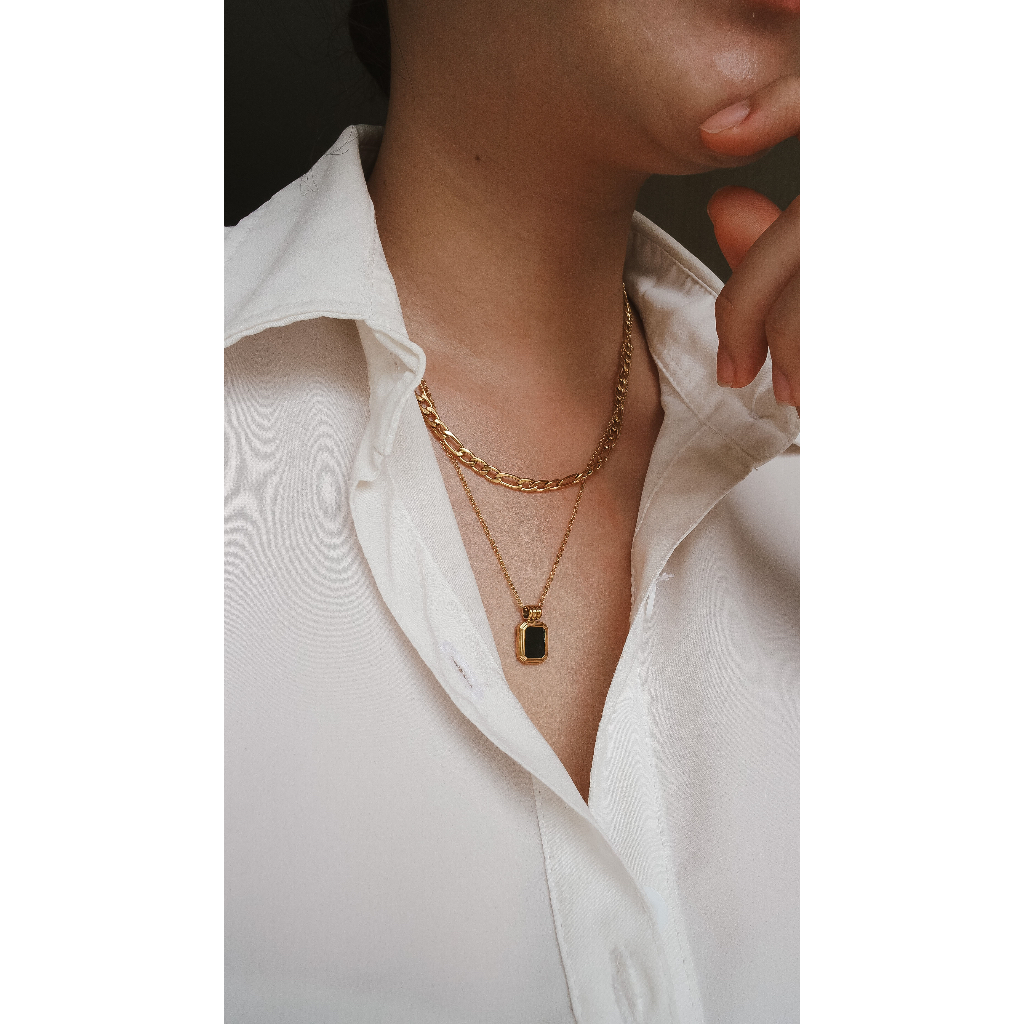 (KALUNG ANTI KARAT) PAIGE NECKLACE / KALUNG RANTAI (STAINLESS STEEL)