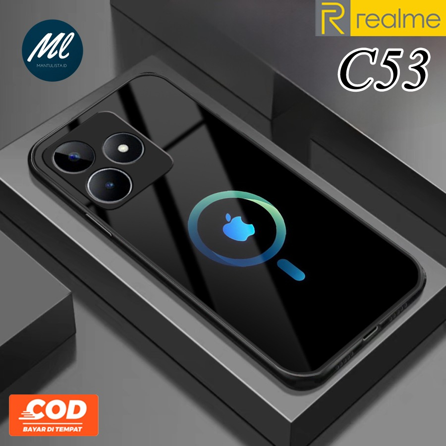 Softcase Glass Kaca Realme C53 NFC Terbaru [SK55] - Softcase kaca Realme C53 - Softcase Glass Glitte
