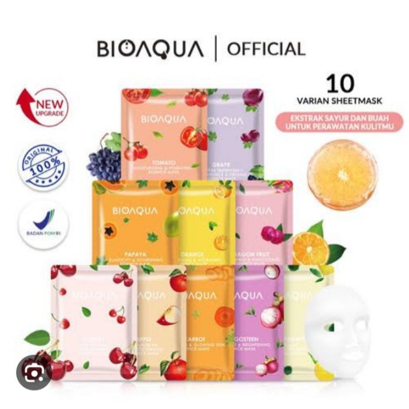 Masker BIOAQUA BPOM/SHEET MASK BIOAQUA