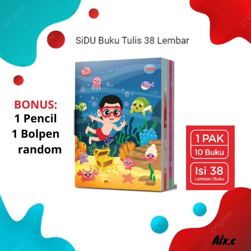 

[Alx] Buku tulis isi 38 sinar dunia / pack isi 10pcs