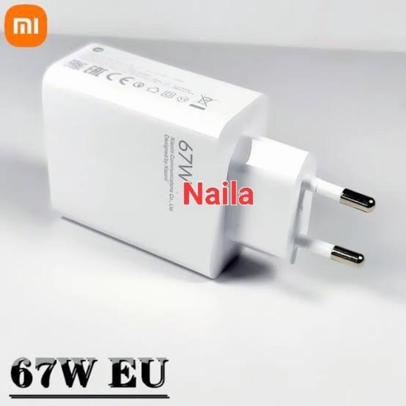 Adaptor Kepala Charger Xiaomi 67 watt Fast Charging Original 100% 67W