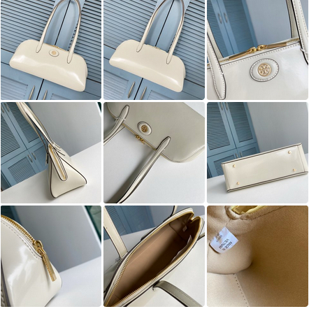 891 TB Robinson series new long handbag single shoulder bag crossbody bag made of cowhide material