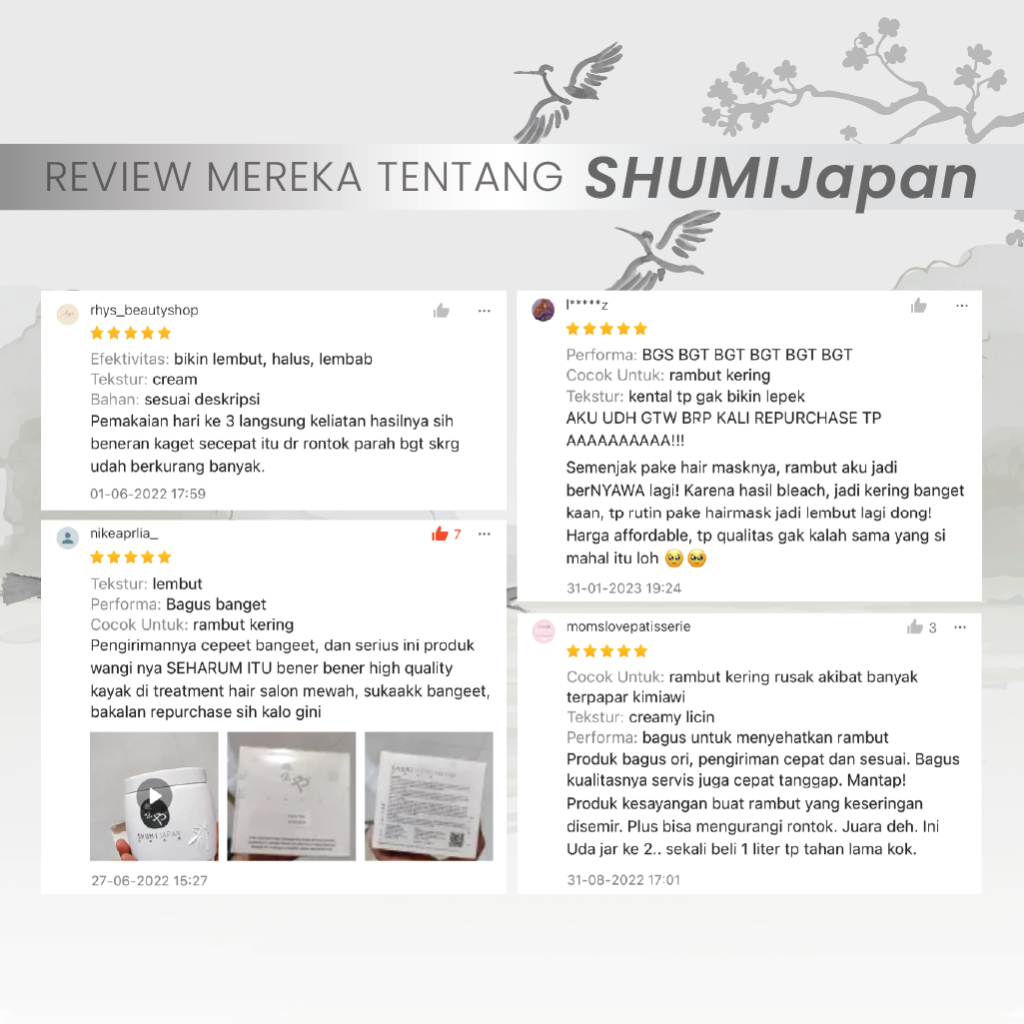 [BPOM] PROMO! SHUMI Japan Hair Mask 1000ml Masker Rambut / Conditioner / Treatment / Haircare