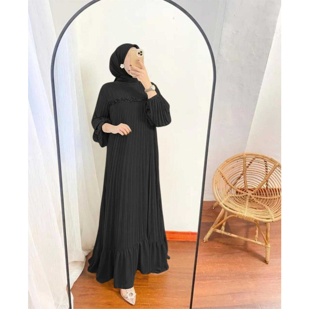 O2 Fashion / Nazwa prisket maxi gamis prisket model terbaru cantik dan nyaman di pakai