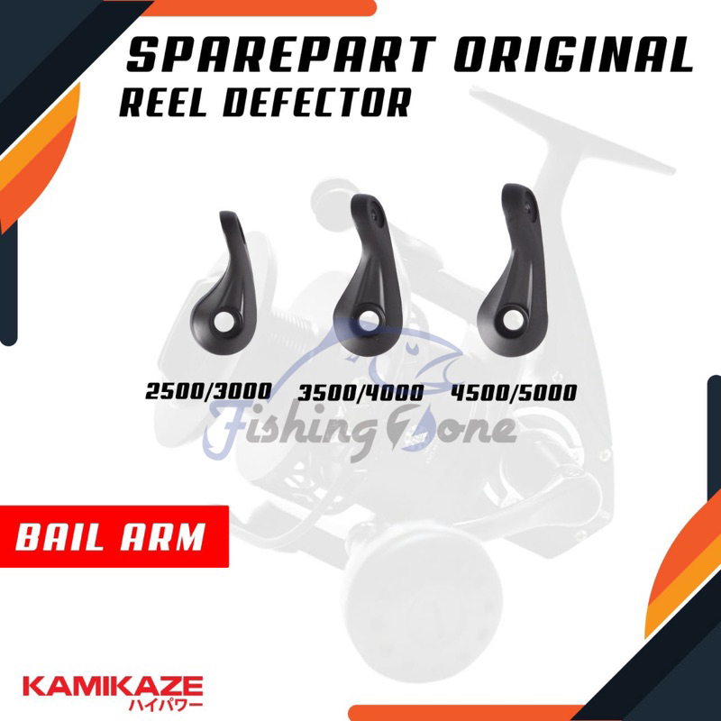 BARU- TEAM KAMIKAZE SPARE PART - BAIL ARM ORIGINAL DEFECTOR 2500 3000 3500 4000 4500 5000 SPINNING