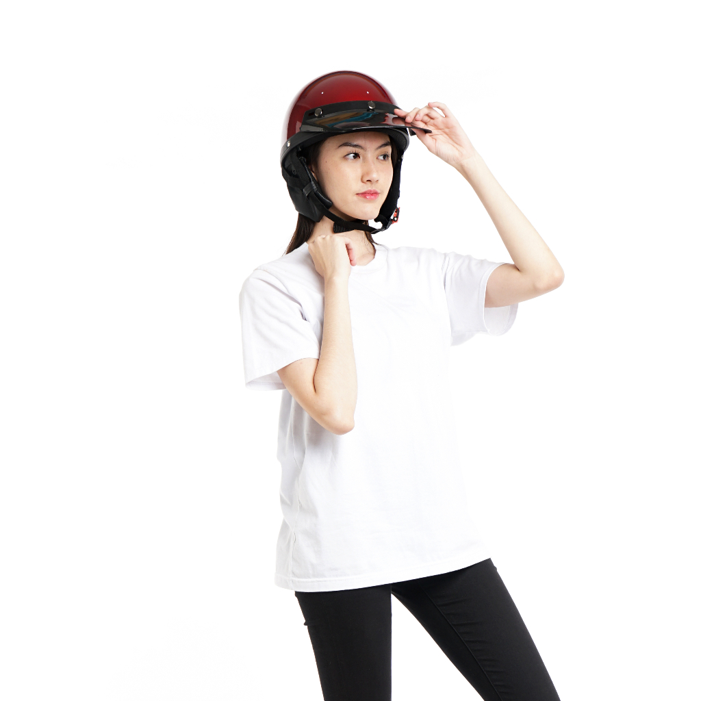 ACN Helm Chip Vintage Cetok  Retro Bogo Setengah Kepala Pet Panjang