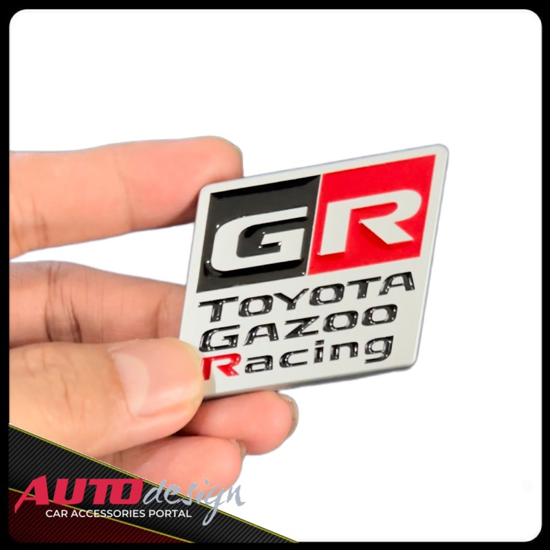 GR SPORT GAZOO RACING Emblem Mobil Toyota Bahan Metal Best Quality