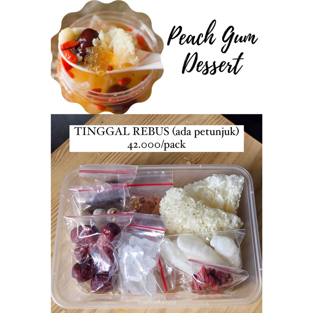 

Peach Gum Dessert Ready Setiap Hari