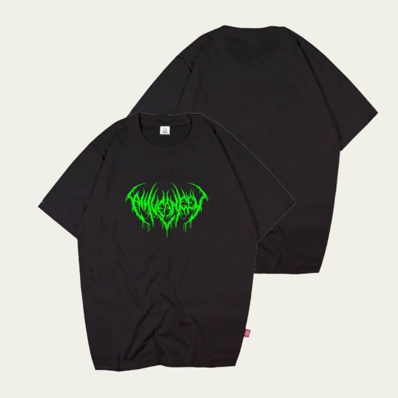 TSHIRT SIMPLE BLACK TEE SIZE M, L, XL KAOS DISTRO COWOK SIMPEL TANGAN PENDEK MOTIF METAL ORIGINAL BR