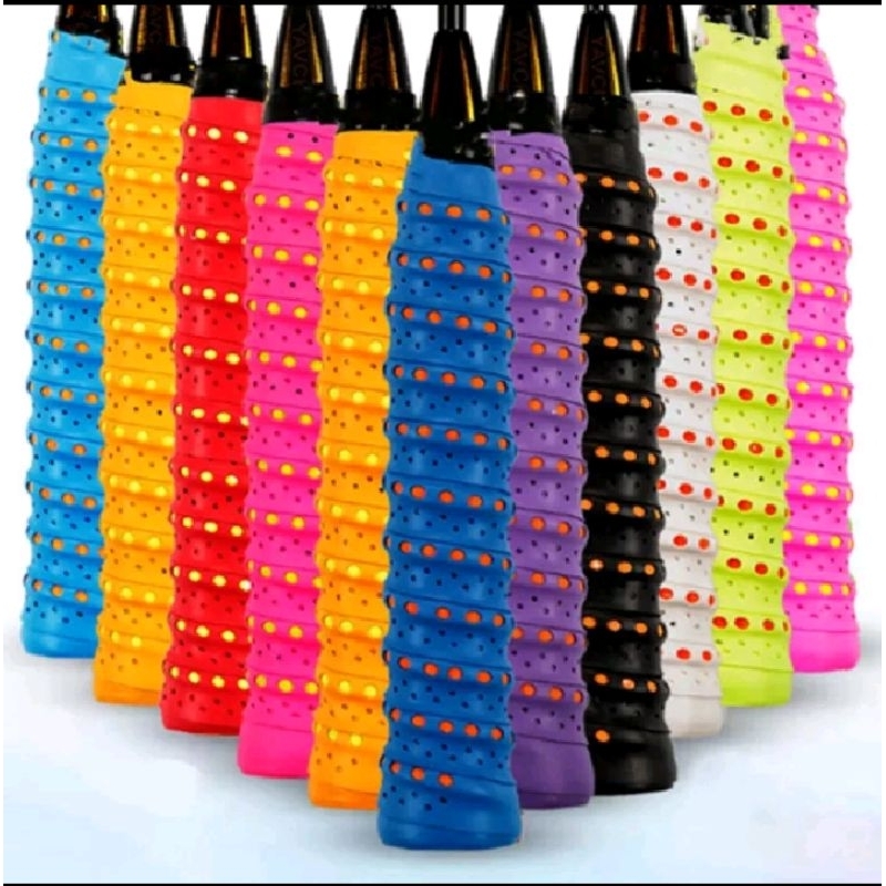 GRIP RAKET TULANGAN DENGAN ULIRAN MOTIF BINTIK (ANTI SLIP)