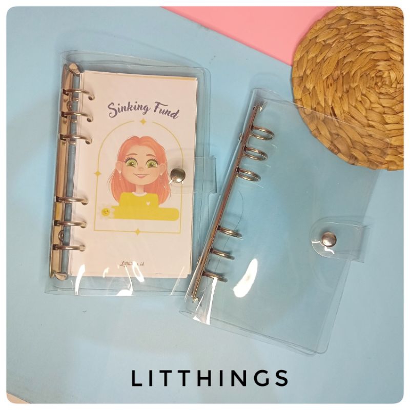 

Buku Binder Transparan ukuran A6 | 6 Ring Hold | Binder PVC | Binder Keuangan