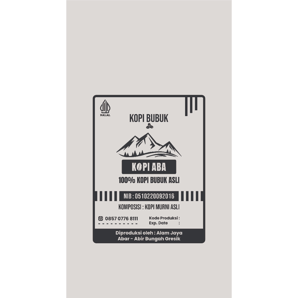 SABLON PLASTIK PP 08 (12x20 cm) PLASTIK KEMASAN SNACK & BUBUK