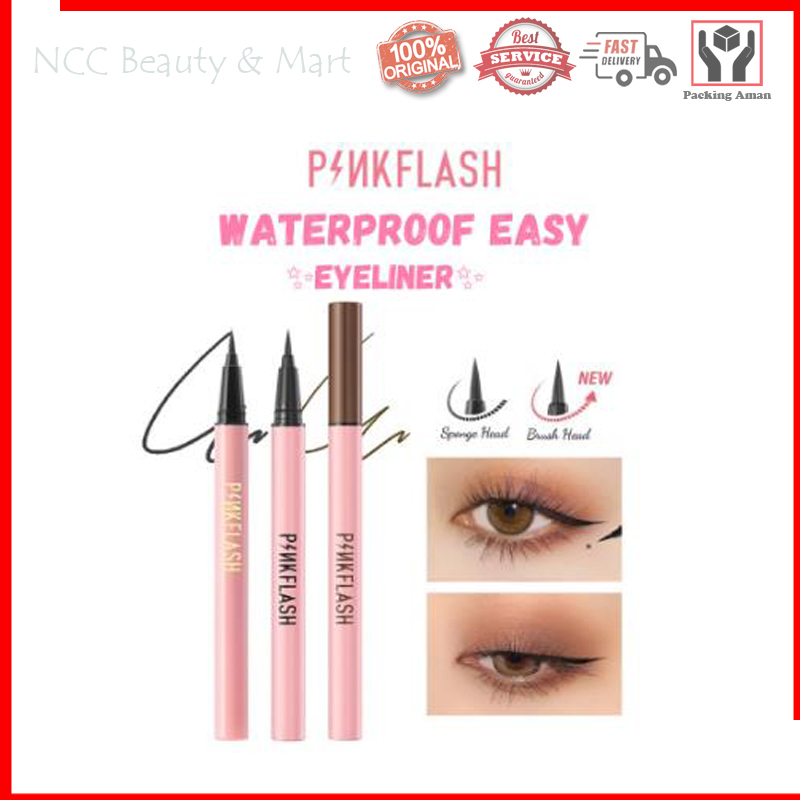 * NCC * Pinkflash Eyeliner Easy Waterproof Pigemented Tahan Air dan Lama Oh My Line