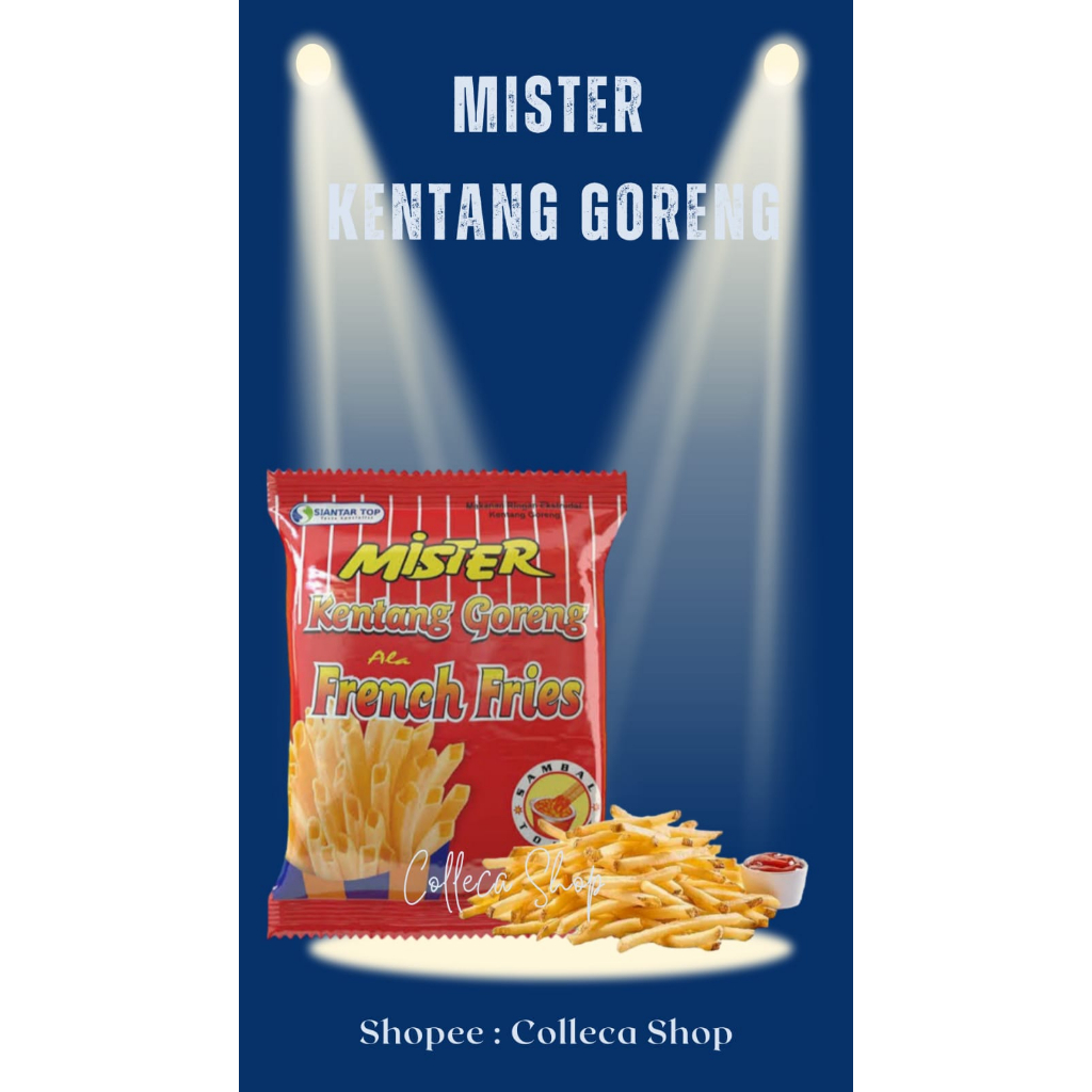 

Mister Kentang french fries 16Gr isi 10pcs