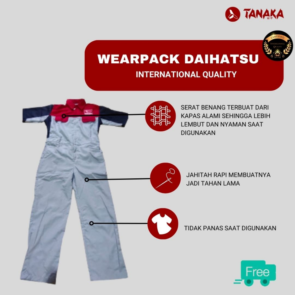 Wearpack Daihatsu / Seragam Daihatsu / Daihatsu / Mekanik Daihatsu
