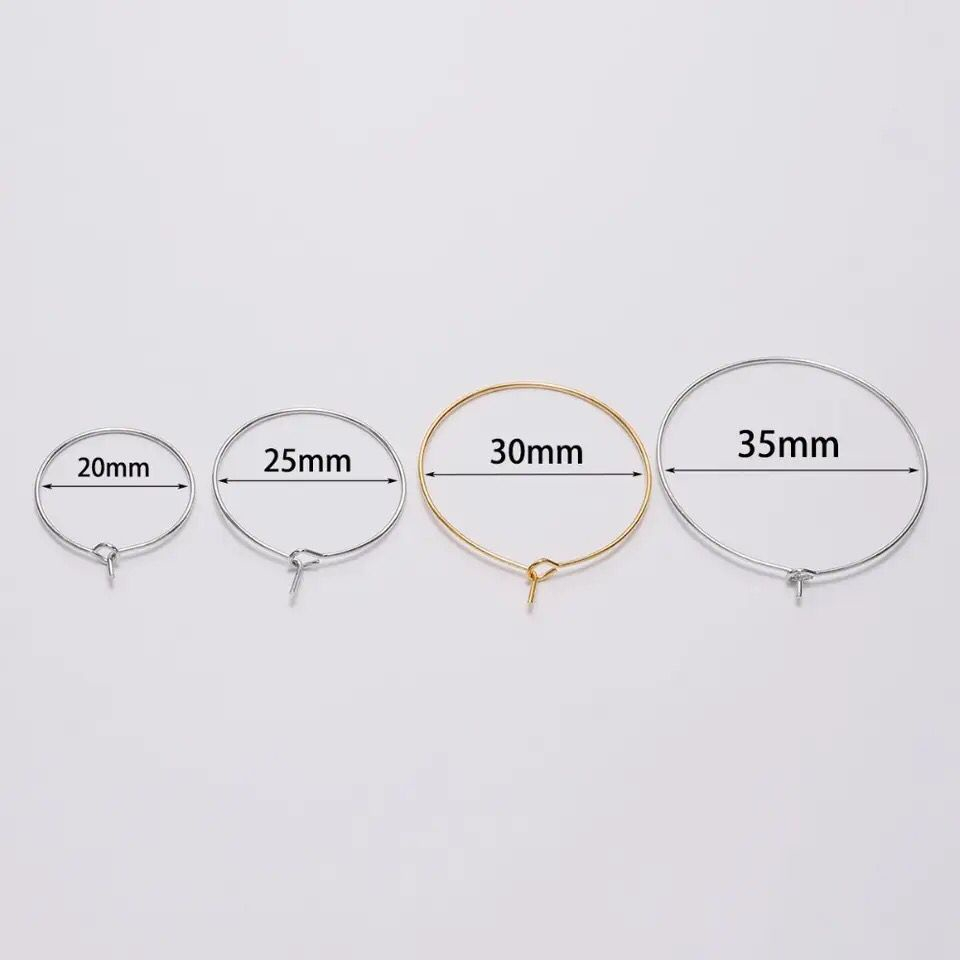 Anting Hoop Bulat Besar Uk 20 - 35mm Harga/50pcs