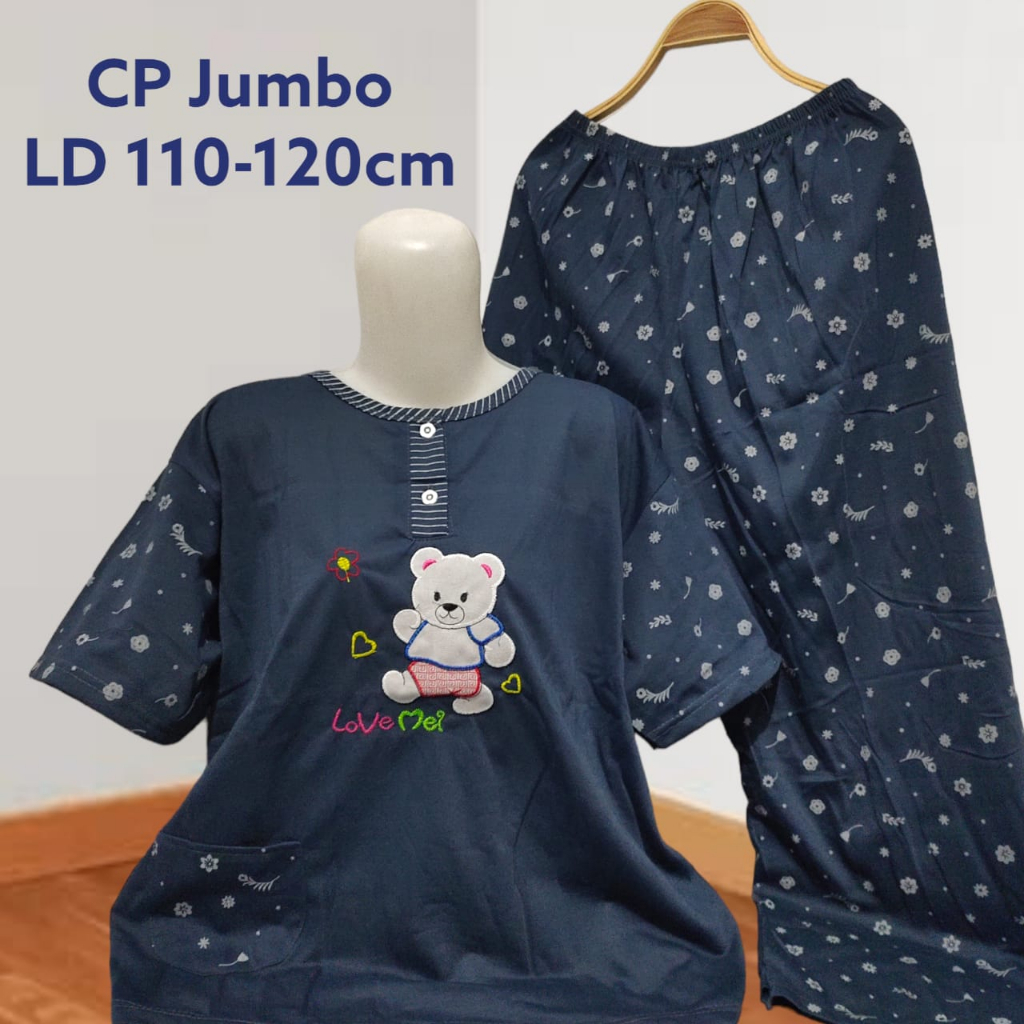 Babydoll Dewasa CP Jumbo Motif Bordir Bisa Buat Bumill BB 80kg Kebawah Murah Berkualitas