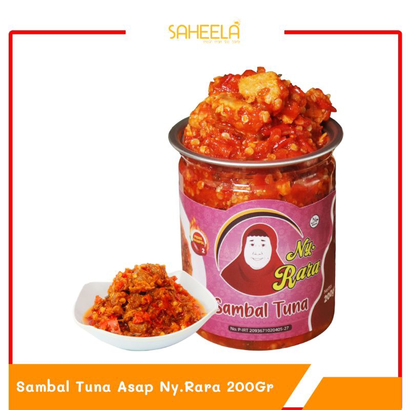 

Ny.Rara Sambal tuna 200gr pedas nampol