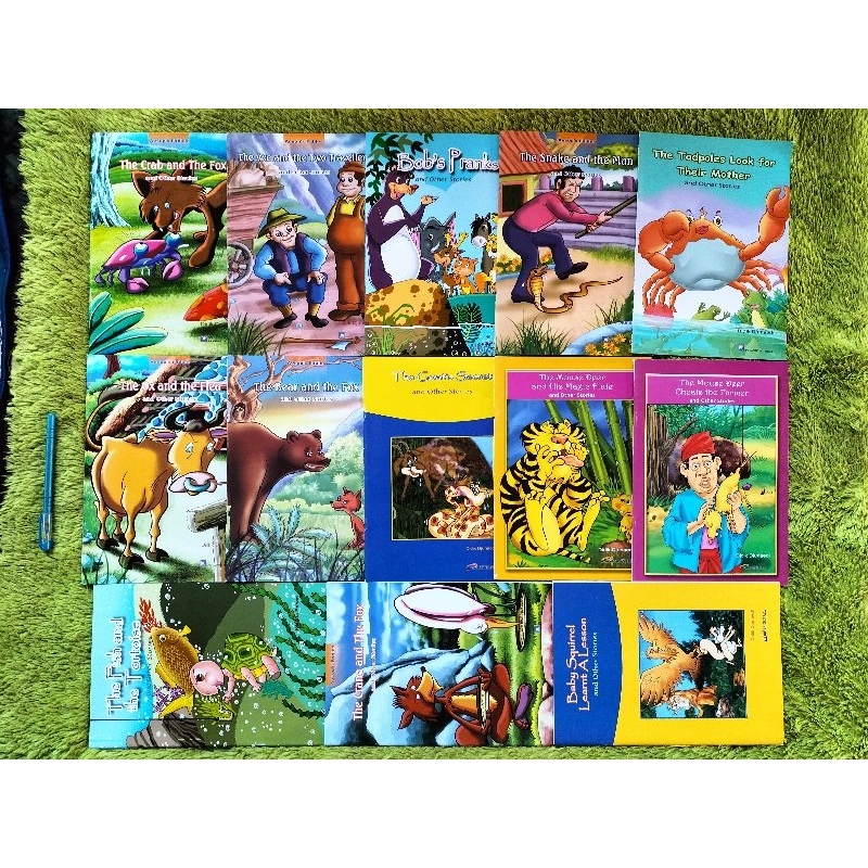 ORIGINAL BUKU DONGENG CERITA ANAK BAHASA INGGRIS BABY SQUIRREL LEARNT A LESSON THE CRANE AND THE FOX