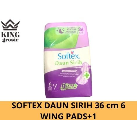 SOFTEX DAUN SIRIH 36 cm 6 WING PADS+1