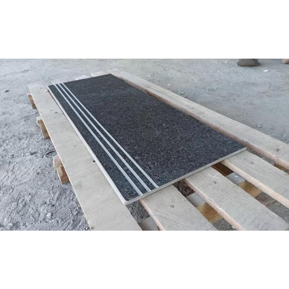 Stepnosing Granit Tangga motif MATT BELGIUM DARK GREY 30X100,20X100
