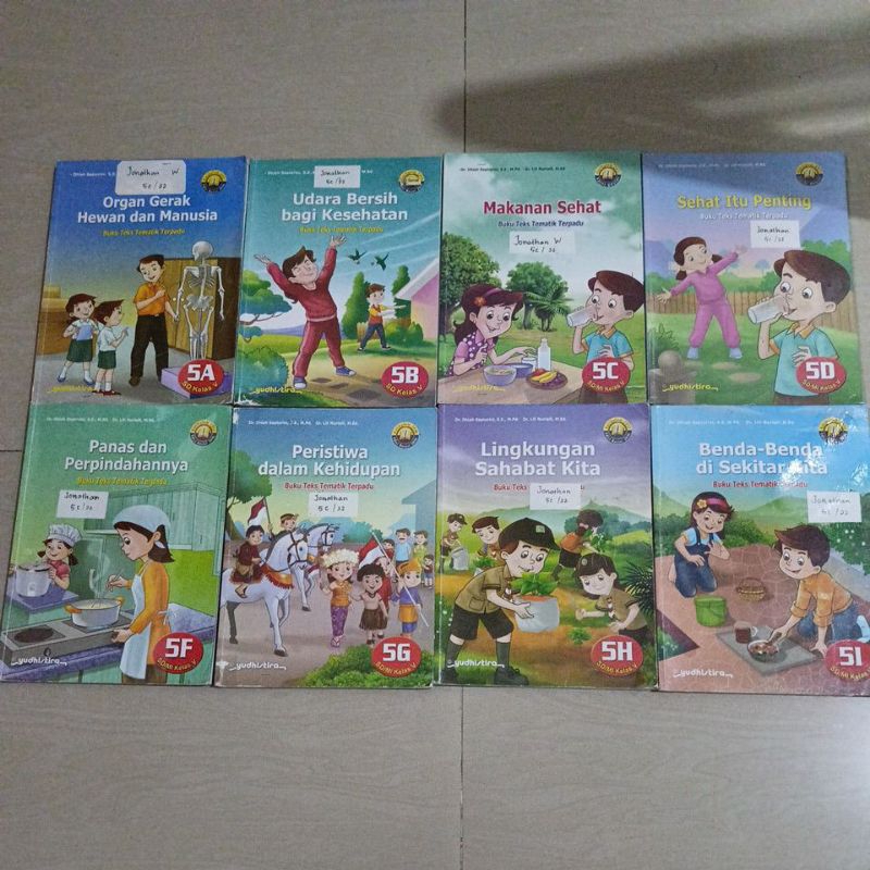 

di jual buku teks tematik terpadu kelas 5 sd 5A,5B,5C,5D,5F,5G,5H,5I