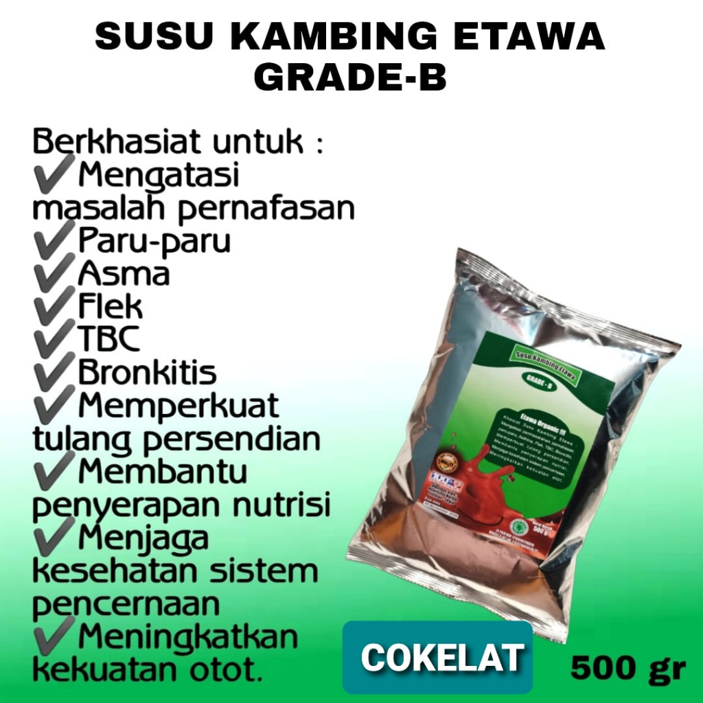 

DA MURAH SUSU KAMBING GRADE B UKURAN GR UNTUK MENGOBATI TBC FLEK ASMA DAN LAMBUNG
