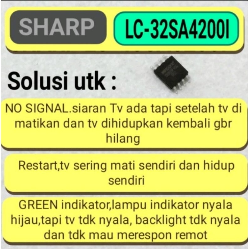 IC EPROM TV LED SHARP LC- 32SA4200I