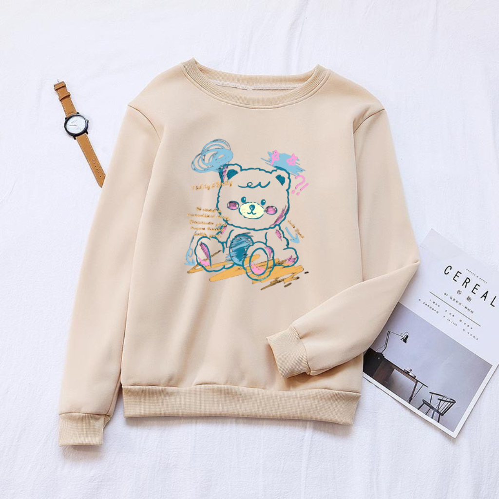 Sweater Crewneck Pria dan Wanita Aesthetic Banget Original New Arrival Font COD