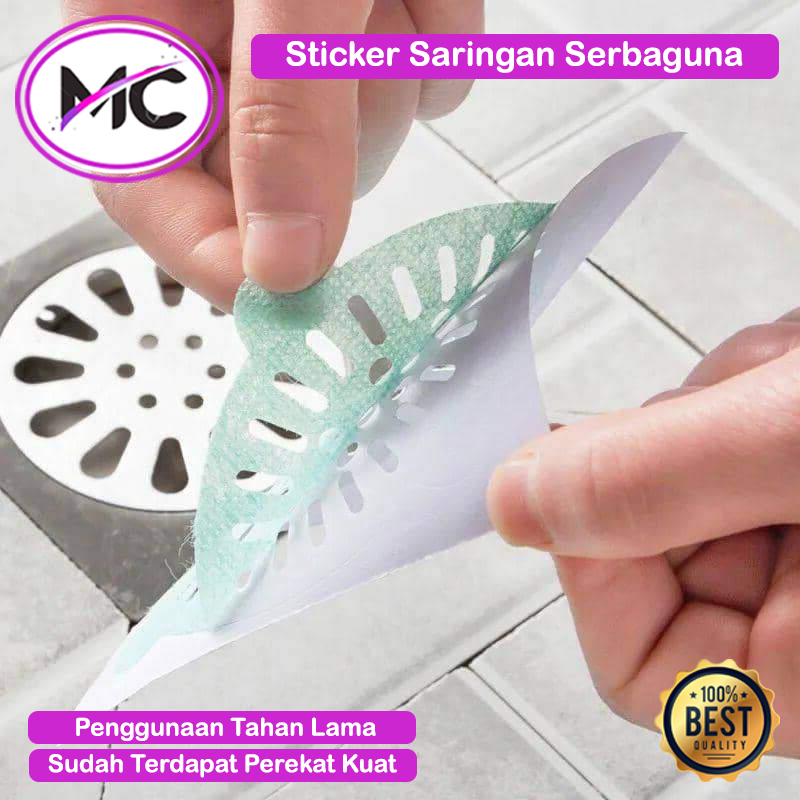 Sticker Saringan Rambut Kamar Mandi Tempel Stiker Penyaring Wastafel