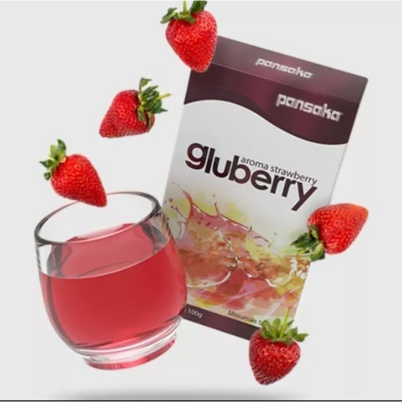 Gluberry Collagen drink Rasa Strawberry